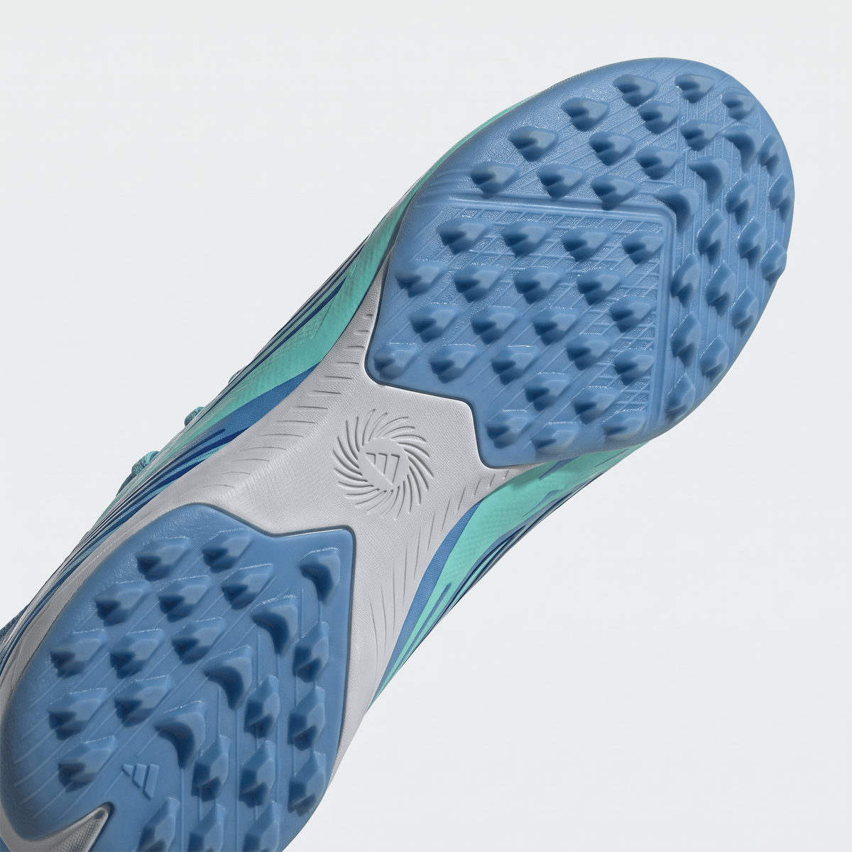 F50 Sparkfusion Club Mid Cut Turf Semi Blue Burst / White / Orchid Pink