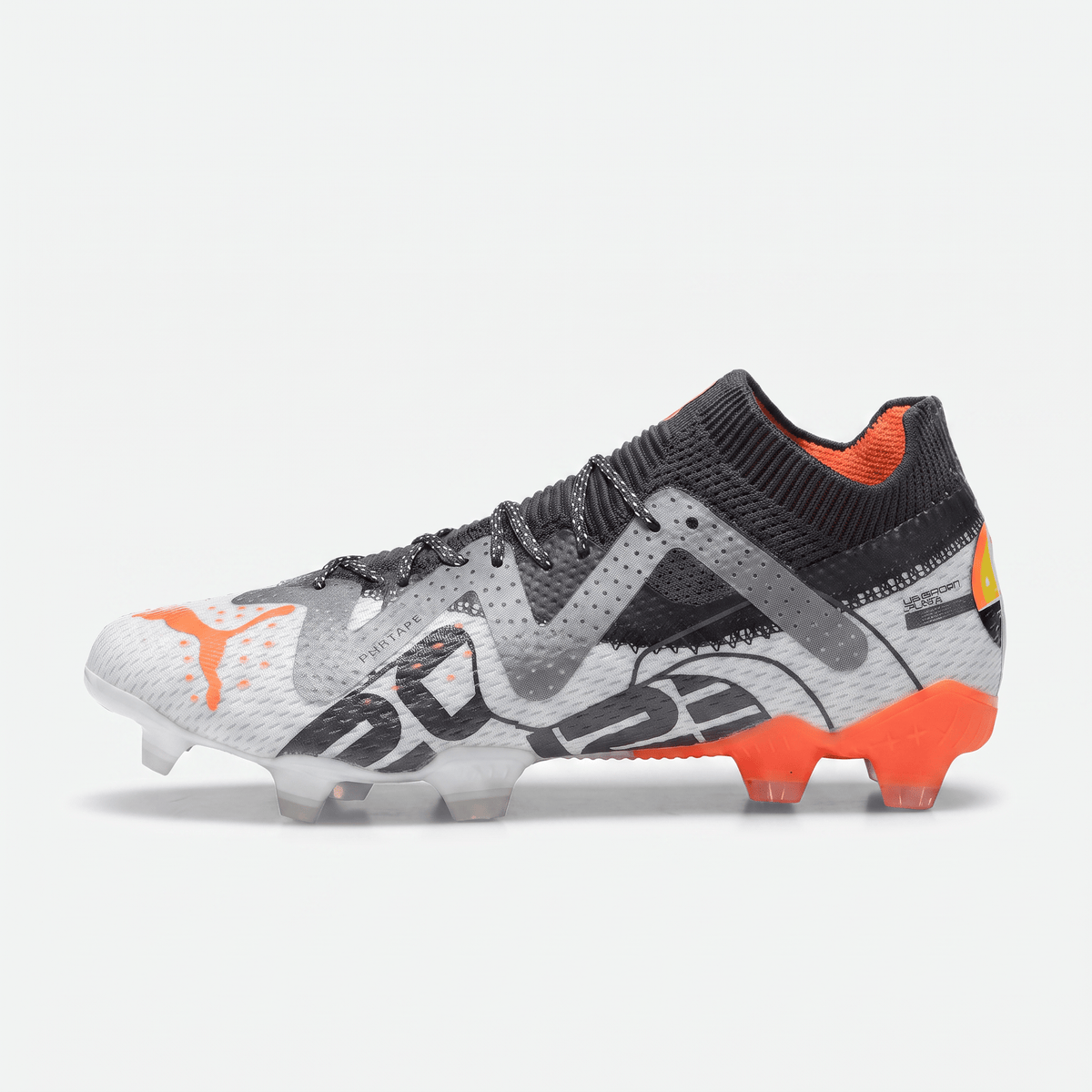 Future Ultimate FG/AG White / Ultra Orange / Asphalt