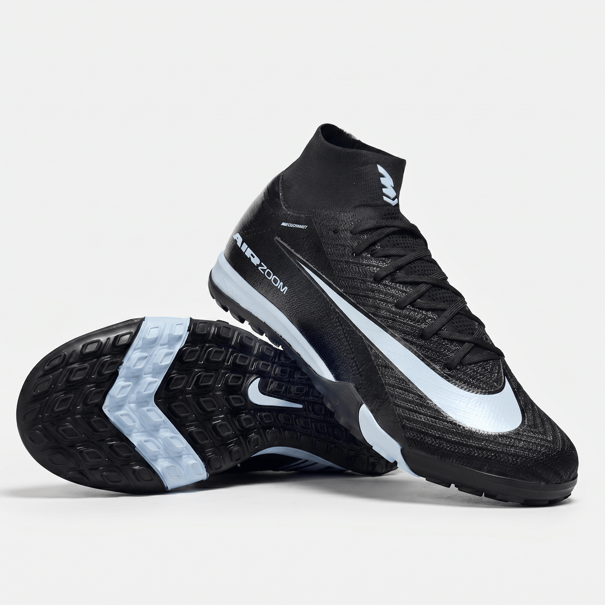 Air Zoom Mercurial Superfly 10 TF Black / Metallic Silver