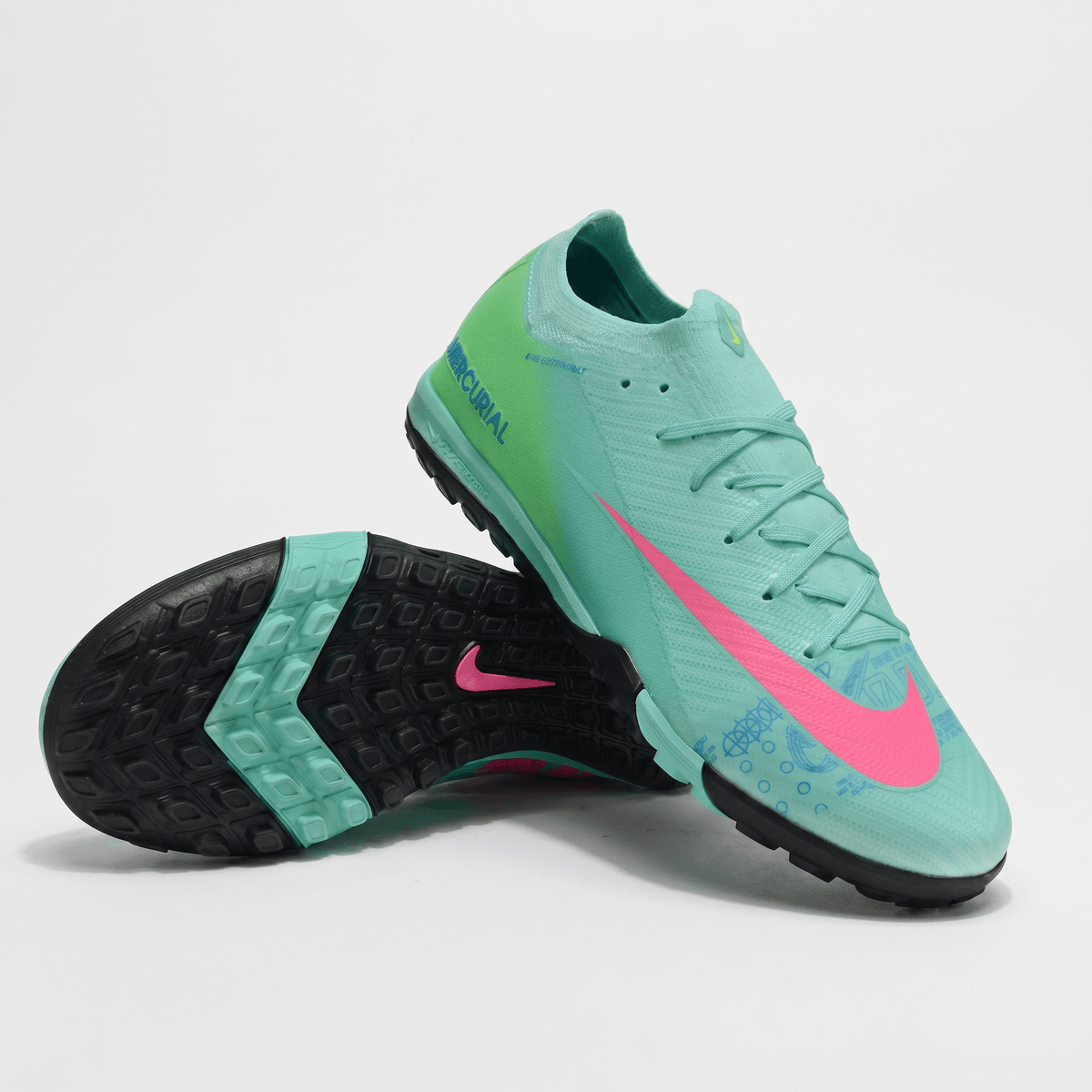 Air Zoom Mercurial Vapor 16 Academy TF Sea Green / Pink Blast / Black