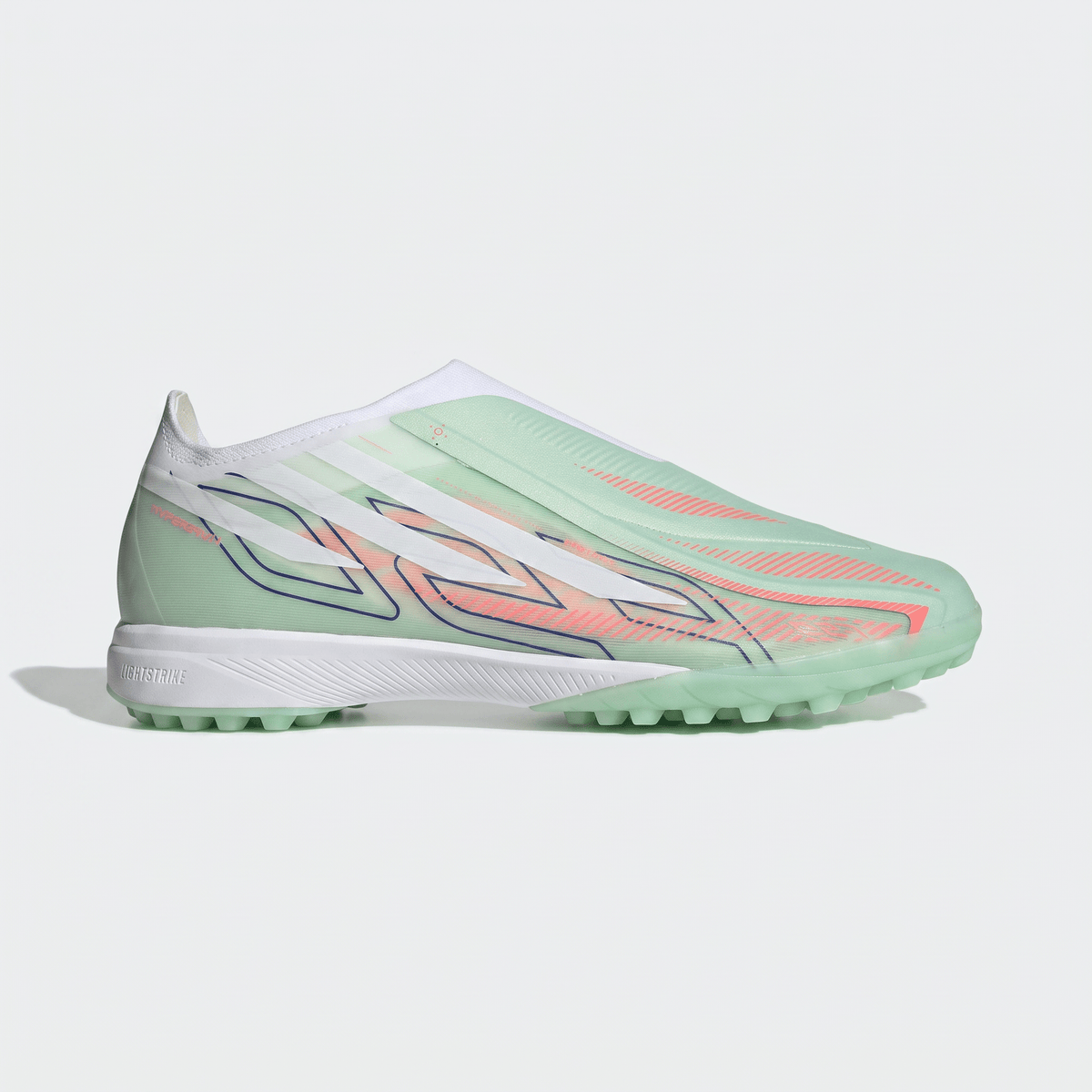 F50 Laceless TF Green Spark / Lucid Blue / Cloud White