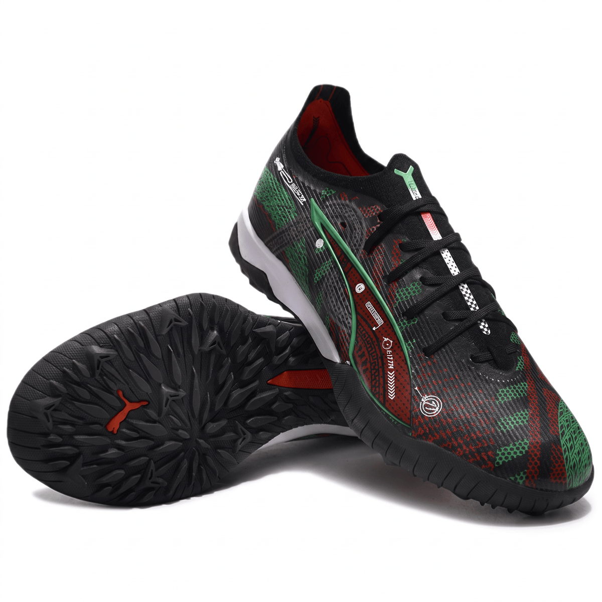 Ultra 5 Pro Cage TT Black / White / Red Blast / Green Glare