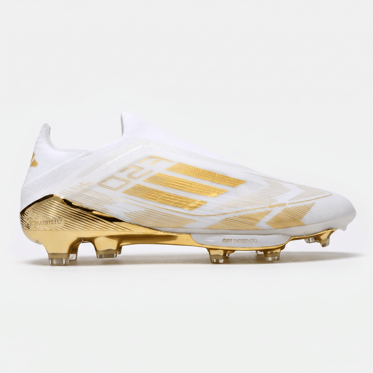 F50 LL Laceless White / Gold Metallic / Footwear White