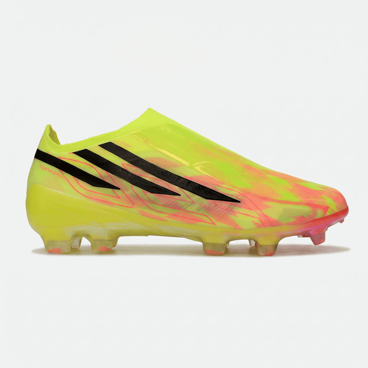 F50 Laced FG Solar Yellow / Core Black / Res Pink