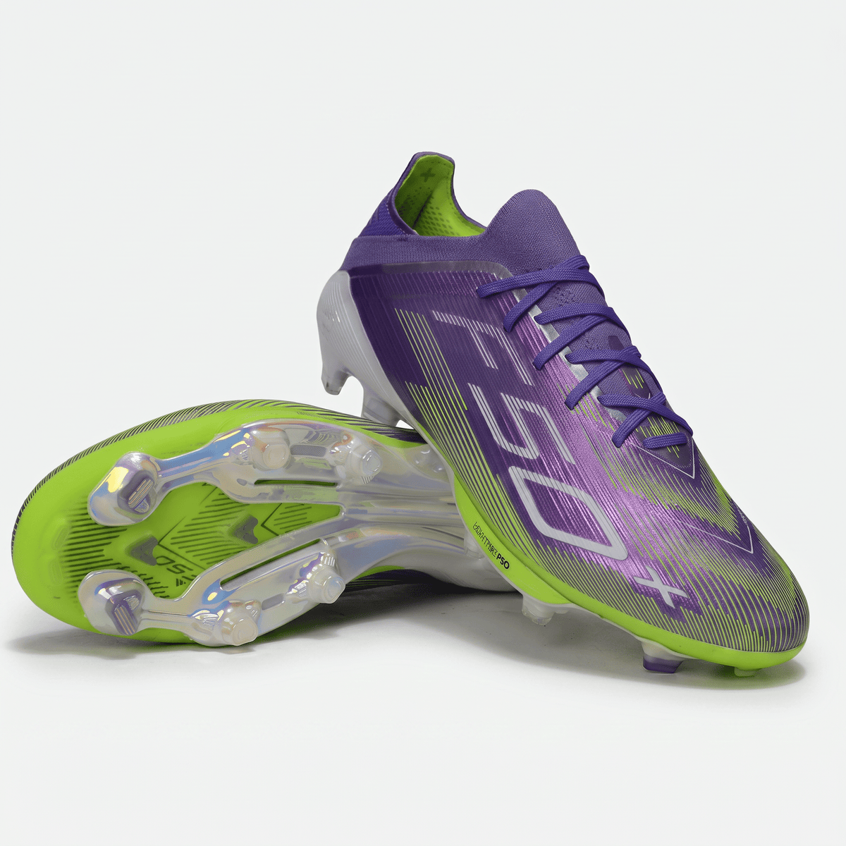 F50+ Laced FG Unity Purple / Lucid Lemon / Footwear White