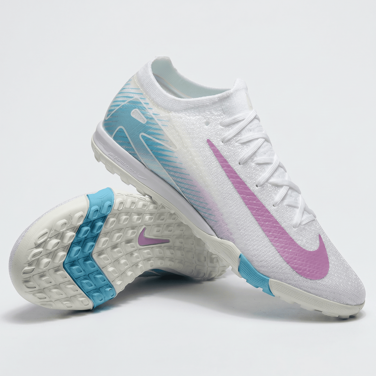 Air Zoom Mercurial Vapor 16 Academy TF White / Glacier Blue / Purple