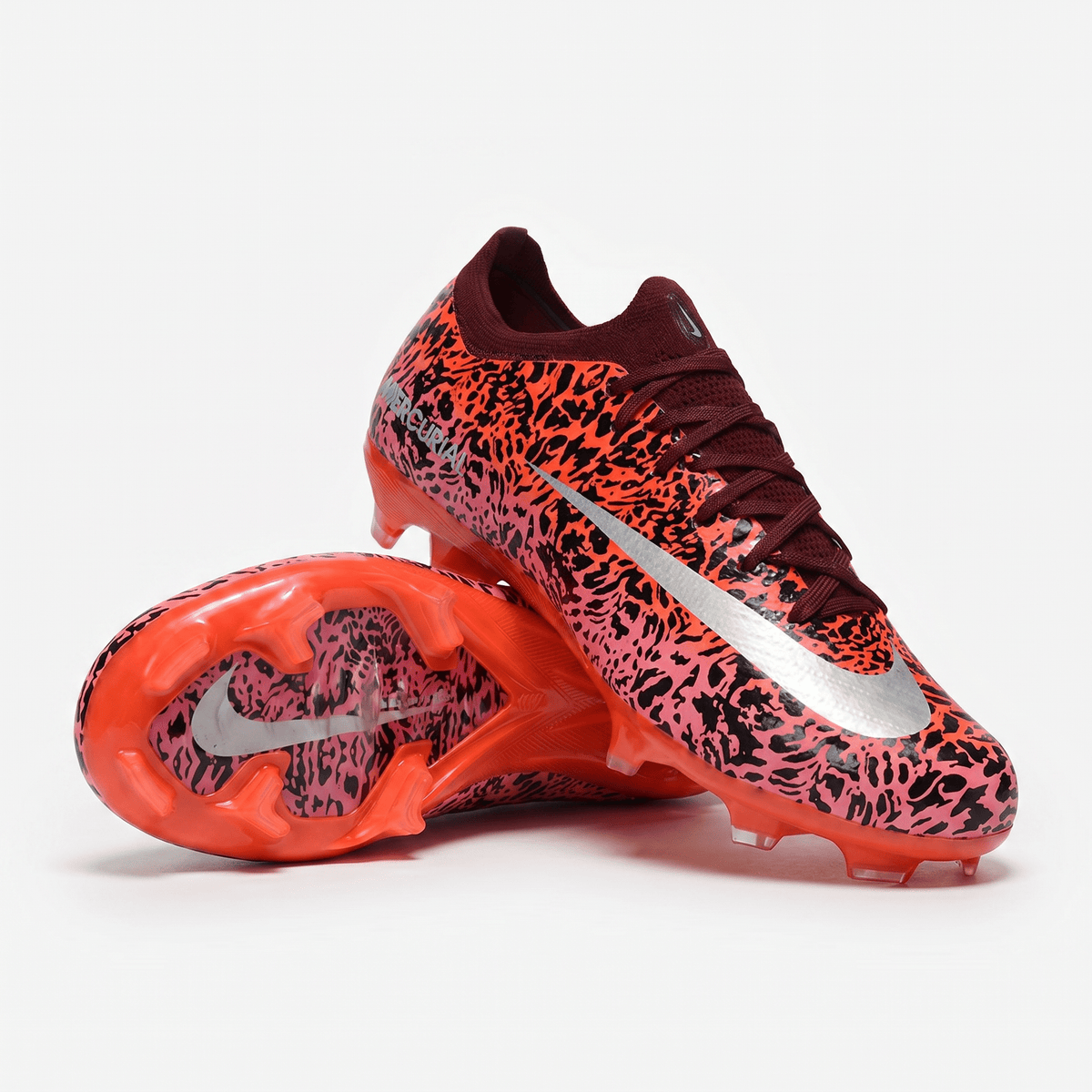 Air Zoom Mercurial Vapor 16 FG Burgundy / Silver / Red